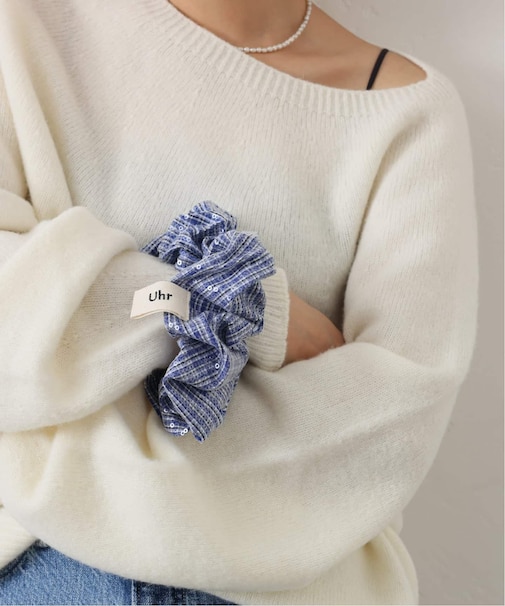 《一部店舗+WEB限定》Uhr/ウーア CHOU CHOU SPANGLE CHECK