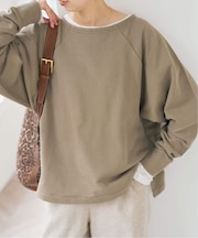 《一部店舗+WEB限定》ボートネックワイドプルオーバー