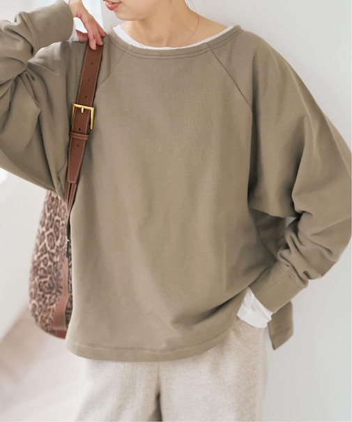 《一部店舗+WEB限定》ボートネックワイドプルオーバー