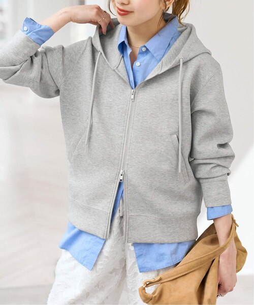 追加5》ストレッチジップフードパーカー｜スピックアンドスパンの通販