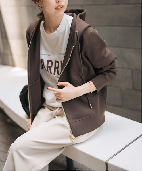 追加5》ストレッチジップフードパーカー｜スピックアンドスパンの通販