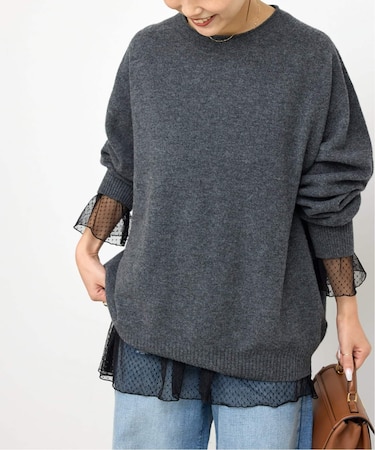 《追加3》チュールドットチュニックプルオーバー