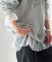 《追加3》チュールドットチュニックプルオーバー