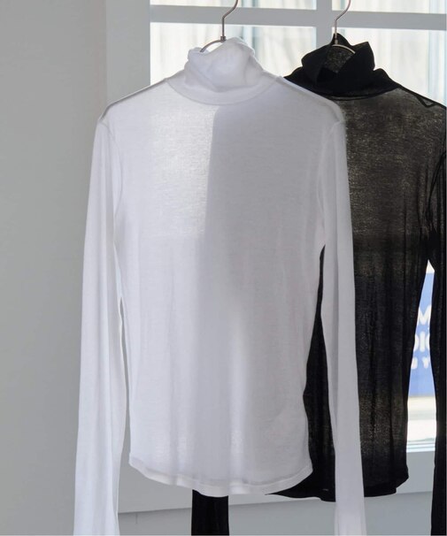 《新色有り / 追加2》シアーハイネックプルオーバー