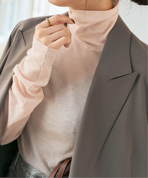 《新色有り / 追加2》シアーハイネックプルオーバー