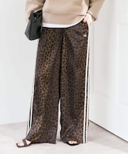 adidas / アディダス LEO PRINT WIDE LEG SATIN PANTS