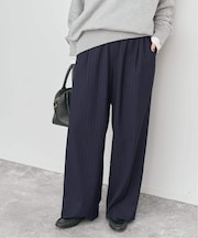 ピンストライプイージーパンツ