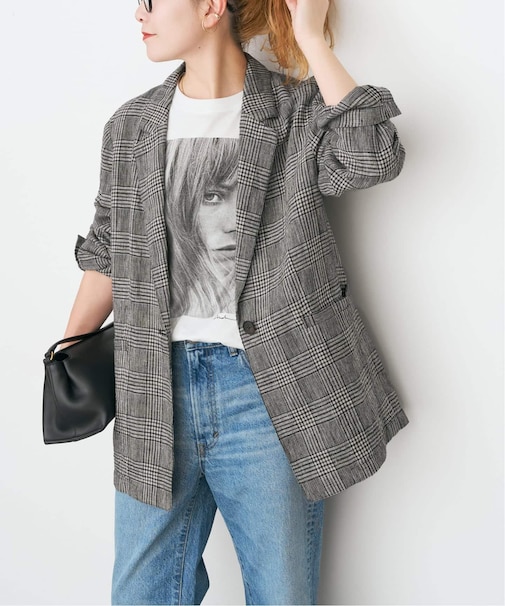 エアリーリネン1Bジャケット