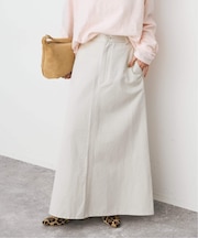 ウォッシュドツイルナロースカート