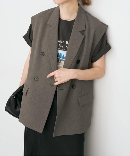 エアリーブレンドダブルブレストジレ