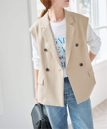 エアリーブレンドダブルブレストジレ