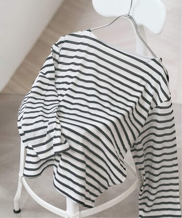 シアーボーダーTシャツ