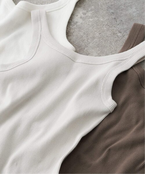 新色有り / 追加》甘撚テレコアメスリタンク｜スピックアンドスパンの