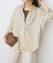 ソフトチェックシャツ