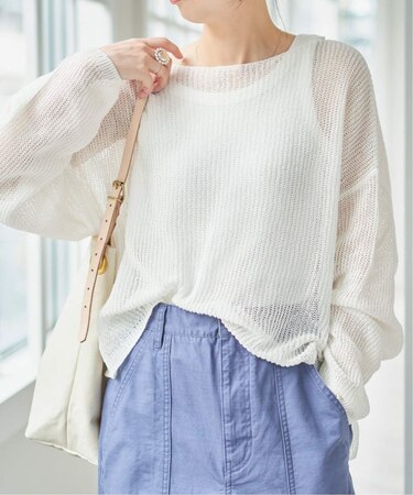 ルーズニットプルオーバー