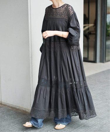 《新色有り / 追加》HYUレースギャザーワンピース