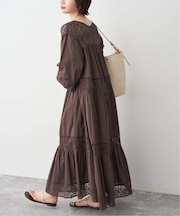 《新色有り / 追加》HYUレースギャザーワンピース