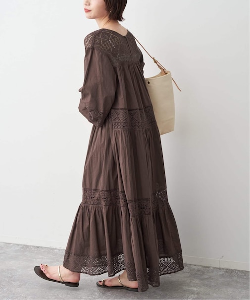 《新色有り / 追加》HYUレースギャザーワンピース