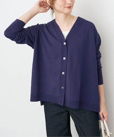 Emil cotoni Vネックカーディガン