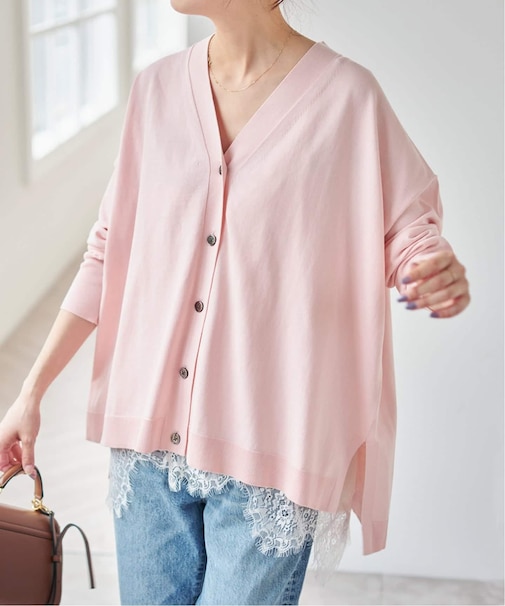 Emil cotoni Vネックカーディガン