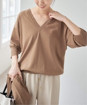 Emil cotoni Vネックプルオーバー