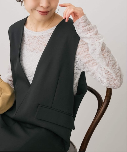 シュリンクレースプルオーバー