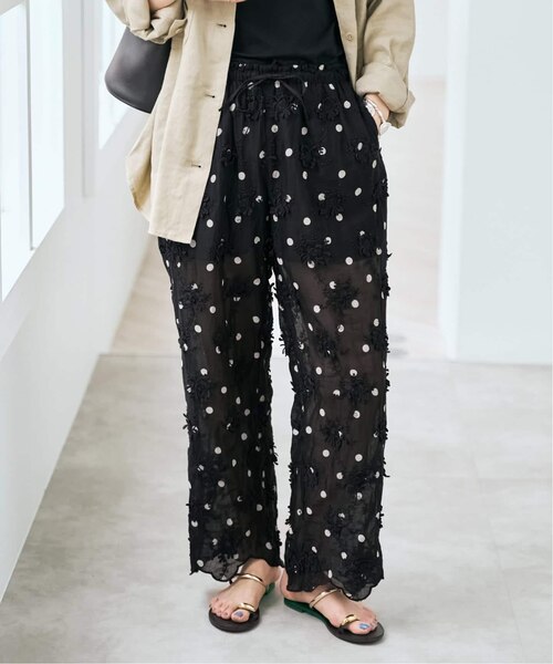 パンツ crinkle crinkle crinkle 3D dot pants 追加》crinkle crinkle crinkle 3D embroidery dot pants｜スピック
