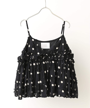 《追加》crinkle crinkle crinkle 別注3D embroidery dot camisole*