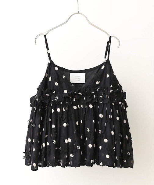 《追加》crinkle crinkle crinkle 別注3D embroidery dot camisole*