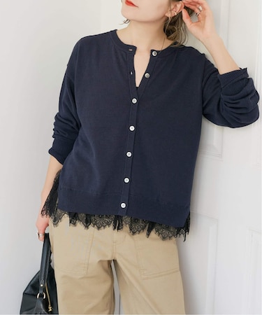 レースドッキング2WAYカーディガン