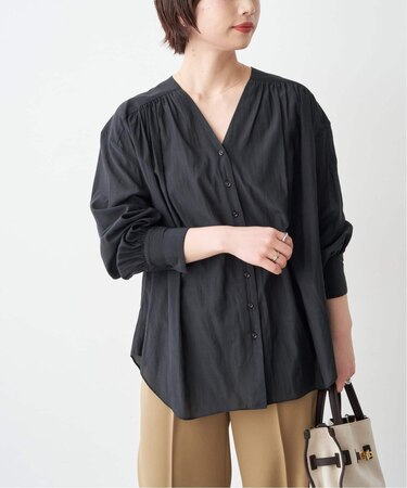 シルキーローンギャザーブラウス