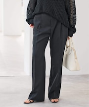 ウォッシャブルセミフレアパンツ