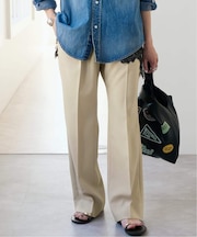 ウォッシャブルセミフレアパンツ