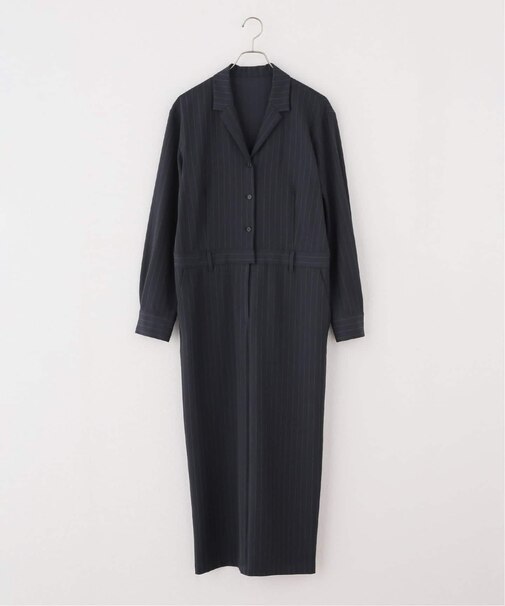 2WAYストレッチオープンカラーワンピース