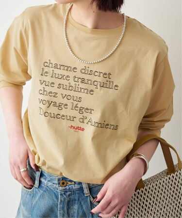 La Hutte / ラ ユット 別注ロゴ刺しゅう L/S Tee*