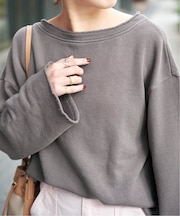 カットオフスウェットプルオーバー