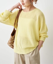 《新色有り / 追加》ペーパーヤーン2WAYルーズプルオーバー