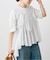AAYUSHI / アユーシ ペプラムラッフルTシャツ