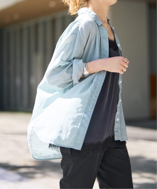 2.25オンスシアーデニムシャツ