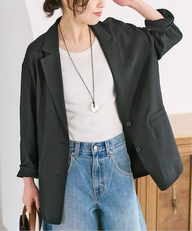 《セットアップ可》ハイブリッドリネンジャケット