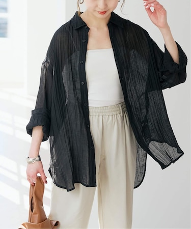 クレープルーズシャツ