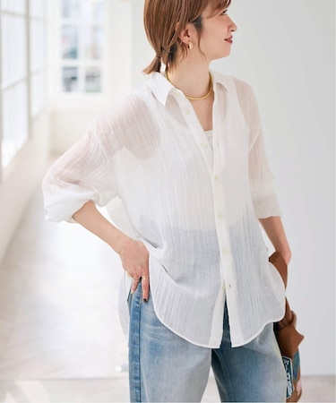 クレープルーズシャツ