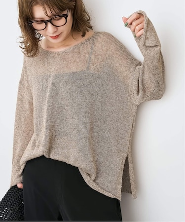 《新色有り / 追加》リネンミックス2WAYプルオーバー
