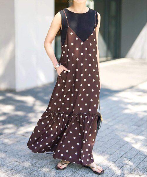 ワンピース Dot ette camisole dress 一部店舗+WEB限定》ドットティアードキャミソールワンピース｜スピック