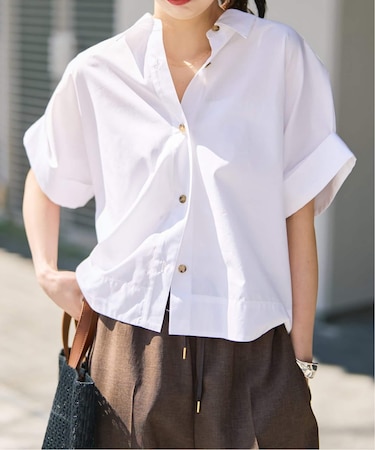 ハーフスリーブポプリンシャツ