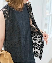 《新色有り / 追加》コードエンブロイダリーチュールベスト