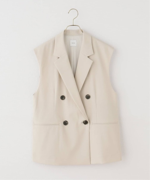 《セットアップ可》ツイルストレッチダブルボタン ベスト