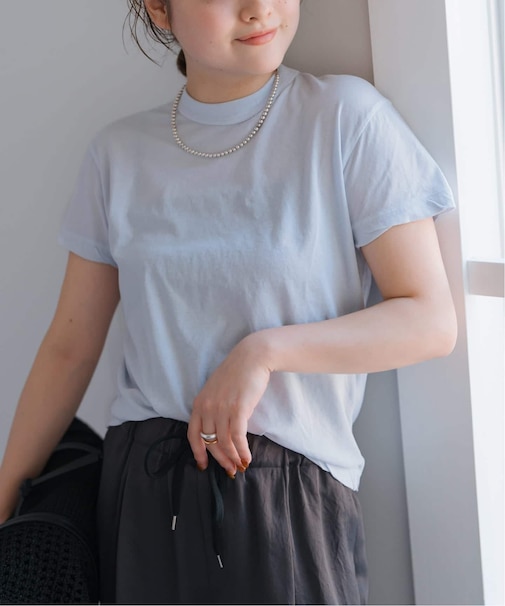 《新色有り / 追加》ATON/エイトン FRESCA SINGLE JERSEY TIGHT FIT T-SH