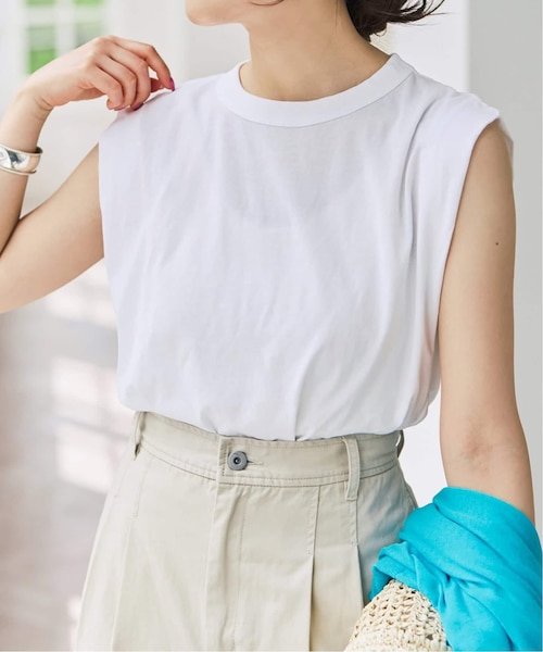 【新品】エイトン FRESCA SINGLE JERSEY TANK TOP ATON/エイトン FRESCA SINGLE JERSEY タンクトップ（Tシャツ