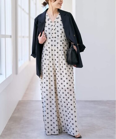 《別注》ne Quittez pas / ヌキテパ  Cotton Dobby Stripe Flower Print Al*
